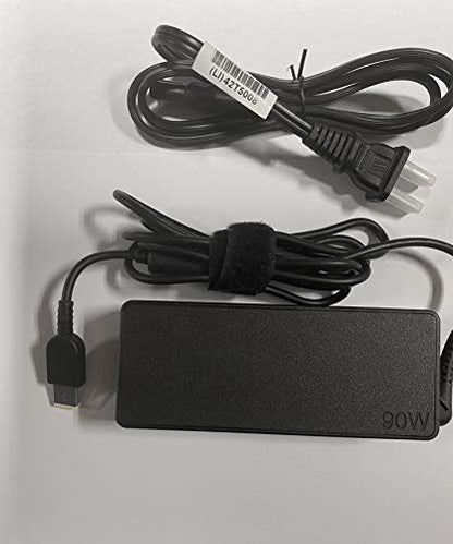 Lenovo 90W Slim Tip Ac Adapter ( 0B46994, ADLX90NLC2A, Original Packaging ) USA 2 Pin Power Cord Included , Black.