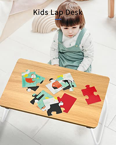 Ruxury Folding Lap Desk Laptop Stand Bed Desk Table Tray, Breakfast Serving Tray, Portable & Lightweight Mini Table for Sofa Couch Floor - Wood - color: Wood