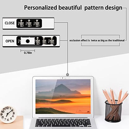 Webcam Cover, 3 Pieces, Laptop Camera Cover, Privacy Shielding Capacity is Twice as Big as The Traditional, Suitable for Computer Mobile Phones, laptops, Tablets and so on (Skull) - color: skull