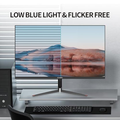CUNPU 24 Inch Touchscreen Monitor, 10 Point Touch, FHD 1080P 75Hz IPS Screen, 100% SRGB, VESA Wall Mountable, Tilt Adjustment, VGA HDMI USB for PC, Laptop Business & Work Station, Warehouse - size: 24.0