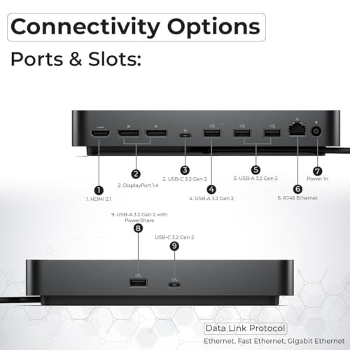 Dell Pro Dock WD25 USB-C Docking Station – 100W Power, Dual 4K Display Support, Includes Anyhdd HDMI, DisplayPort and C to C Cable, 3 Year Warranty - style: Dell Pro Dock WD25