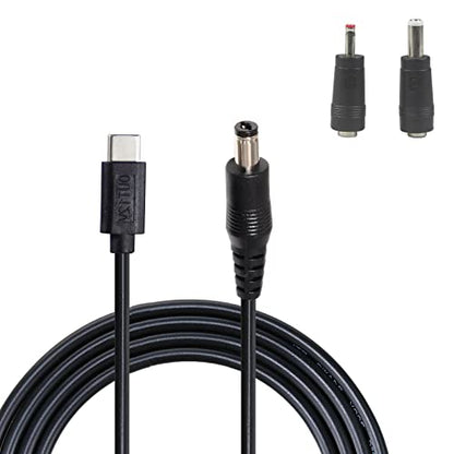 USB-C to DC 12V Power Cable - 12 Volt USB-PD to DC 5.5 x 2.1mm (Max 36W 12V3A), Type-C Male to DC 12V Power Cable for Router, CCTV, Other 12V Devices