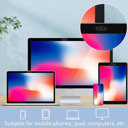 3Pcs 3 Colors Laptop Camera Cover Metal Black Platinum Pink 0.04 Inch Ultra Thin Webcam Cover Slide for Mini PC Phone Desktop Aluminum Durable Phone Privacy Protector for Home Office Use