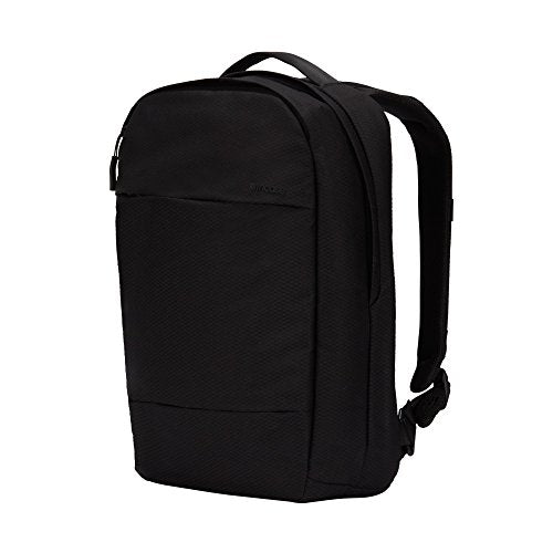 Incase Compact City Backpack with Diamond Ripstop – 18L Everyday Travel Tech Backpack and Laptop Bag for Work or School – Three Pockets, 16” Padded Laptop Sleeve, Quick Access Pocket – Black - color: Diamond Ripstop Black