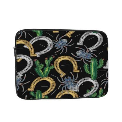 Laptop Sleeve Case 10 inch, Western Horseshoe Shockproof Protective Notebook Laptop Cover, Portable Briefcase Computer Bag for MacBook, ASUS, Dell, HP, Lenovo, Acer - size: 10 inch