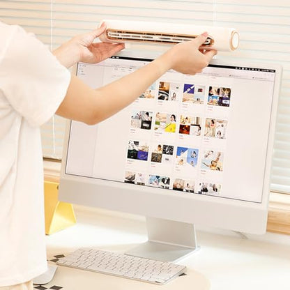 Monitor Clip on Fan,Portable 3 Speed Quiet Bladeless Desk Fan,Adjustable Wind Angle Monitor USB Fan for Home Office for Laptop PC Monitor (White)
