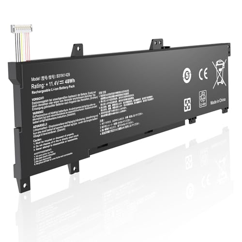 B31N1429 Laptop Battery Replacement for ASUS A501L A501LB A501LX K501L K501LB K501LX K501LX-NH52 K501U K501UB K501UX K501UW K501UX-AH71 K501LX-NB52 11.4V 48Wh - color: B31N1429