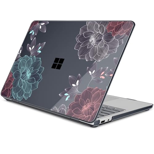 Batianda Case for Microsoft Surface Laptop 13 inch 2025 2026, Leaves | Fits Model 2095, Artistic Patterns Ultra-Slim Lightweight Scratch-Resistant Hard Shell with Professional Protection - color: Leaves
