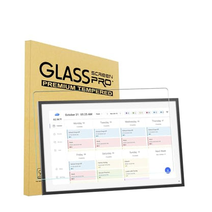 i-Tensodo Tempered Glass Screen Protector for Skylight Calendar 15 inch | Skylight Calendar 15'', 9H Hardness,HD Clear, Anti-Scratch - color: Tempered Glass