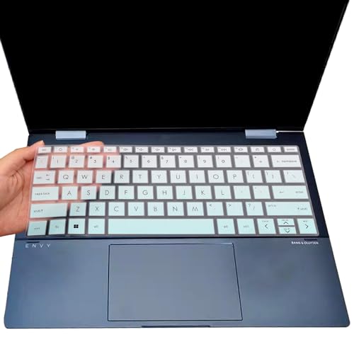Keyboard Cover for HP Envy x360 13-bf 13t-bf 13-bf0013dx 13-bf0797nr 13t-bf000 13-bf0121TU 13-bf0123TU 13-bf0059tu 13.3 inch Laptop Skin(NOT for Envy 13-ba 13-bd 13-be Series)-MintGreen - color: MintGreen
