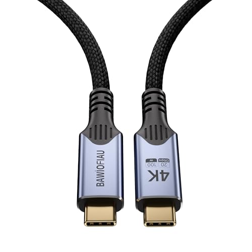 Type c to Type c Cable,20gbps USB c 3.2 gen 2,4k@60Hz Video,usbc Cable Monitor,240w USB c Cable,high Speed USB c Cable,3.3FT USB c Cord Compatible with Thunderbolt 4/3 - size: 3.3FT/1M