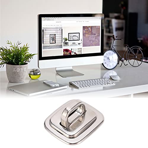 GLOGLOW Computer Security Cable Anchor, Zinc Alloy Base for Laptop Locking, AntiTheft, Easy Installation for Desktop and Table Legs