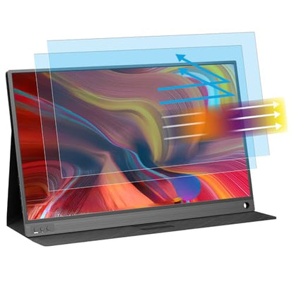 2 Pack 15.6 Inch Portable Monitor Screen Protector for ARZOPA/ASUS/MNN/KYY/Yxk/QQH/Lepow/kado/ZenScreen/InnoView/Newsoul/ForHelp Anti Blue Light Anti Glare Matte Screen Protector(Universal Fit 16:9) - size: 15.6