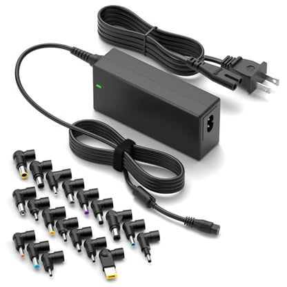 ZOZO 90W AC Universal Laptop Charger for HP Dell Gateway Toshiba Lenovo Acer Asus Samsung Sony Fujitsu Notebook Ultrabook Chromebook DC 12V 16V 18.5V 19V 19.5V 20V Power Adapter Supply Cord
