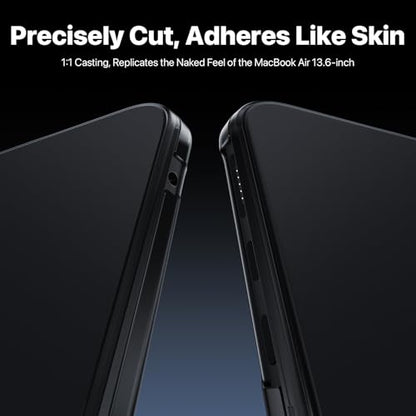 Macaset for MacBook Air 13 inch Case | M5 M4 M3 M2 | 2026–2022 | Precision Fit | Durable Hard Shell | Micro-Clip Closure | Scratch & Fingerprint Resistant - color: Frosted Black