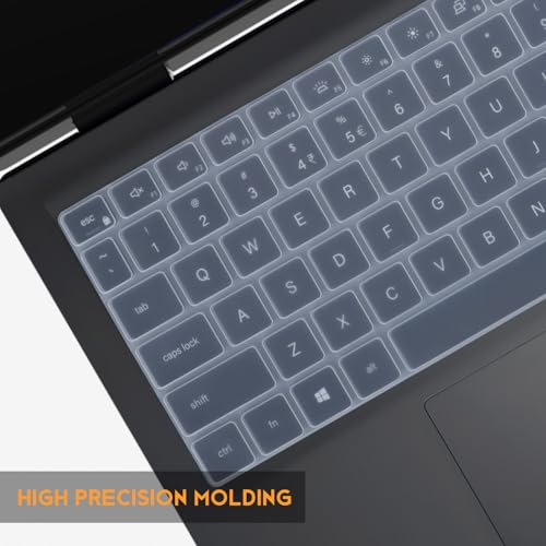 Keyboard Cover for 2026 2025 Dell 15 Laptop DC15250 DC15255 15.6", Inspiron 15 3510 3520 3511 3515 3525 3530 3535 5510 5515 5518 15.6 / Inspiron 16 5640 5645 Skin -Clear - color: Clear