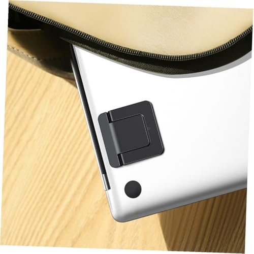 POPETPOP 2pcs Foldable Mini Laptop Stand Holder Bracket for Notebook Computer, Portable Desk Riser with Ventilated Cooling Support for Travel and Work