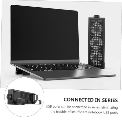 SHINEOFI Professional RGB Laptop Cooling Pad Speed Fans Detachable Elevated Stand for Overheat Prevention Compatible with All Laptop Notebook Cooler for Gaming and Work
