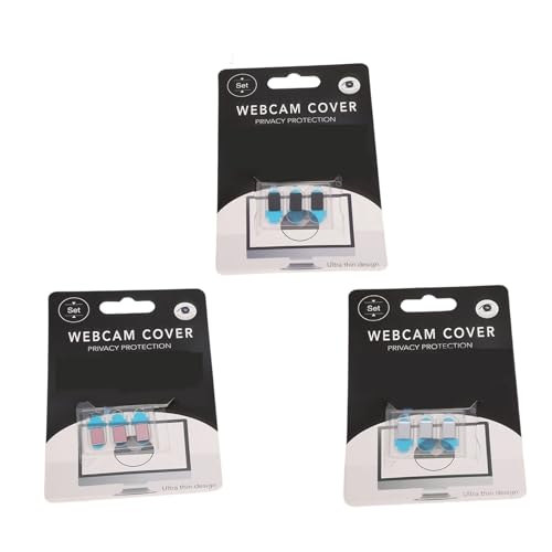 3 Discreet Webcam Privacy | 0.7mm Tool-Less Adhesive Cover Smartphones, Tablets, Laptops | Anti-Peeping Design Camera Privacy Cover Protector Suitable for Laptops Tablets Phones Tool - color: D