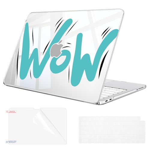 Fintie Case for MacBook Neo 13 Inch with Keyboard Skin & Screen Protector | 2026 A3404, Snap-On Design, Slim Fit, Hard Shell Cover, Crystal Wow - color: Crystal Wow