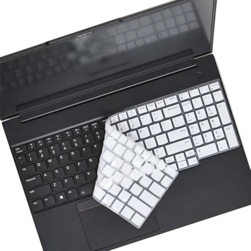 Keyboard Skin Compatible for 2025-2022 Lenovo ThinkPad E16 L16 T16 P16 P16v P16s 16 inch, Thinkpad L15 Gen 4/3 15.6" (Not Compatible for Thinkpad Z16, L15 Gen 2/1) (White) - color: White
