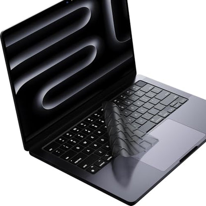 Soonjet Ultra Thin Keyboard Cover for MacBook Pro 14 16 & MacBook Air 13 15 | Premium TPU Protector for MacBook Pro 14/16 with M1-M5 Pro/Max Chips and MacBook Air 13/15 with M2-M5 Chips, US ANSI Layout - color: Translucent Tinted