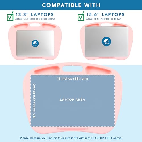LAPGEAR MyDesk Lap Desk – Rose Quartz, 12-Pack, Fits 15.6” Laptops - color: Rose Quartz, size: Pack of 12