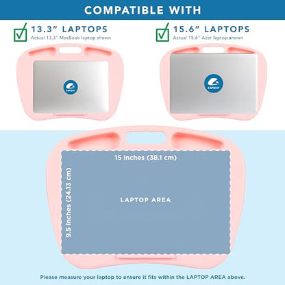 LAPGEAR MyDesk Lap Desk – Rose Quartz, 12-Pack, Fits 15.6” Laptops - color: Rose Quartz, size: Pack of 12
