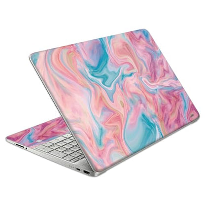 Laptop Skin Decal HP 15.6" - Marbling, Laptop Cover Sticker, No Cutting Required, No Bubble, Waterproof, Scratch Resistant - Including Wide Screen and Wrist Pad - size: 15.6 inch