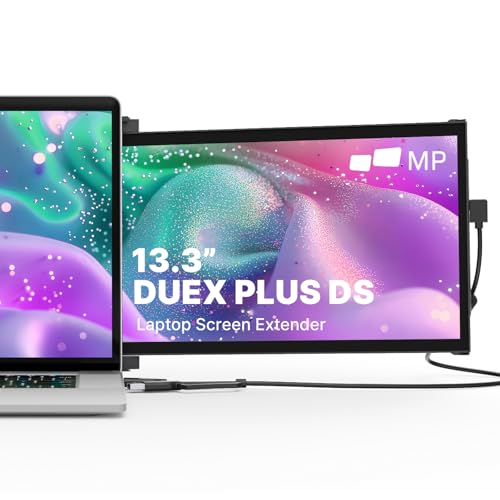 Duex Plus DS New Mobile Pixels Portable Monitor for Laptops(2026 Upgraded) | 13.3" Full HD IPS Laptop Screen Extender, USB C/HDMI Powered Plug and Play, Windows/Mac/Android/Switch Compatible - size: 13.3-inch