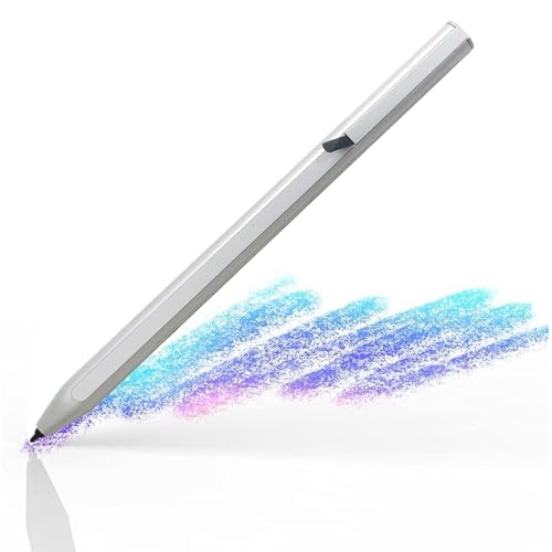 Rechargeable Universal Active Stylus Pen, 1.6mm Fine Tip, USI Certified for Touchscreen Tablets & Chromebooks, forEliteBook x360 1030 1040 Elite x2 1013 ZBook Studio x360 USI-H01 8NN78AA - color: Silver, style: L70858-001