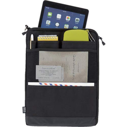 LIHIT LAB Laptop Sleeve, Water & Stain Repellent, Vertical for Backpack, 7.9" x 10.2", Black (A7682-24) - color: Black, size: 10.2 x 7.9 inches, style: Vertical