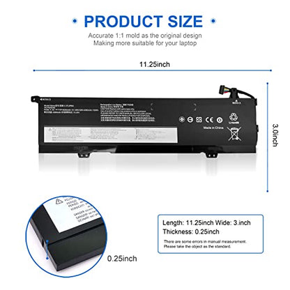 L17C3PE0 Battery for Lenovo Yoga 730 15 730-15IKB 730-151KB 730-15lKB 730-15IWL 730-151WL 730-15lWL Laptop Replacement L17L3PE0 5B10Q39196 5B10Q39197 11.25V 51.5W 4587mAh 3-Cell
