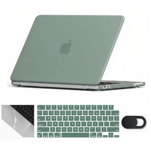 Se7enline for MacBook Neo Case 13 inch 2026 Model A3455,Midnight Green | 4 in 1 Laptop Case,Keyboard Cover,Trackpad Protector,Webcam Cover,Anti-Scratch Anti-Drop Full Protection Slim Lightweight - color: Midnight Green, size: 13 Inch