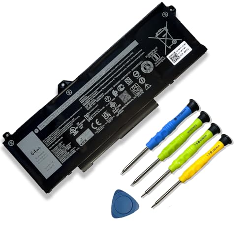 64Wh GRT01 Laptop Battery Replacement for Dell Latitude 15 5521 5531 14 5421 5431 Precision 3470 3561 3571 Alienware m17 R5 AMD Series R05P0 00P3TJ 0P3TJ VXD57 05RGW 9JRV0 15.2V 4000mAh 4-Cells - size: 9.21*3.46*0.28 inche GRT01