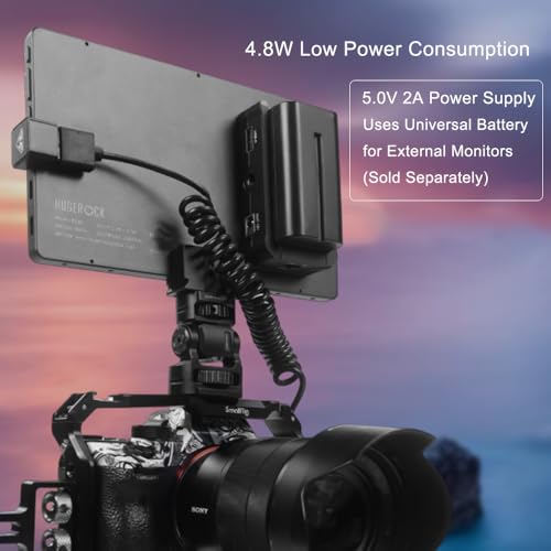 PD70 7-inch Rugged Camera Field Monitor, 2600 Nits HD IPS 1920x1080, Mini HDMI Input, Portable Reinforced Display for DSLR Cameras and Video Production Rigs