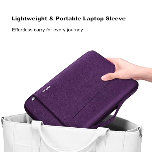 Ferkurn Purple Laptop Sleeve, 14 inch, Compatible with MacBook Pro 2021, Notebook Asus, Acer Chromebook, Handmade, Zipper - color: Purple, size: 14 inch