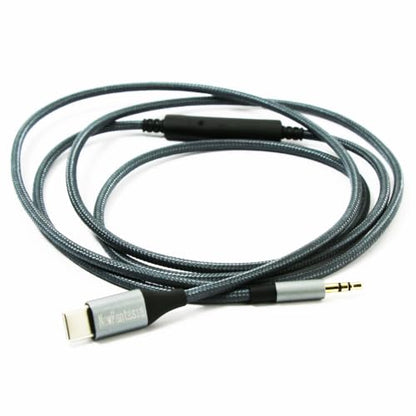 NewFantasia USB C to 3.5mm Audio Cable Compatible with Skullcandy Hesh Crusher Headphone, Remote Volume Mic Compatible with iPhone 17/ Air /16/15/iPad