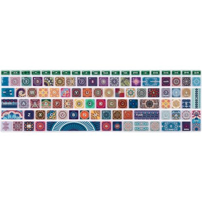 Keyboard Cover for 15.6" HP ProBook 450 G8 G9 G10 / ProBook 455 G8 G9 G10 /ProBook 650 G8/HP Zbook Power G8 G9, Cute Keyboard Skin, Bohemian - color: Bohemian
