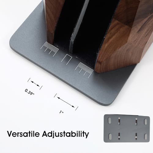 Vertical Laptop Stand for Desk, Dual Slot Wood Laptop Holder to Dock MacBook, MacBook Pro and & Gaming Laptops, Solid Black Walnut, Geometric Sculpted Craftsmanship - color: Grey