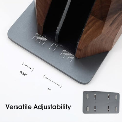 Vertical Laptop Stand for Desk, Dual Slot Wood Laptop Holder to Dock MacBook, MacBook Pro and & Gaming Laptops, Solid Black Walnut, Geometric Sculpted Craftsmanship - color: Grey