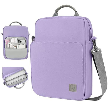 Dadanism 9-11 Inch Tablet Sleeve Bag Carrying Case with Shoulder Strap | Fits iPad (A16) 11", iPad 10th Gen 10.9", iPad Air M4/Pro M5 11", iPad 9/8/7th 10.2", Galaxy Tab A11+ Plus 11", Grey Purple - color: Grey Purple, size: 9-11 Inch