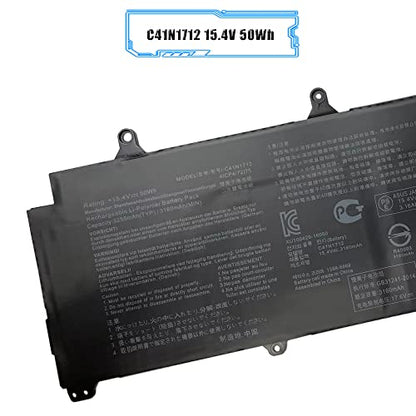 C41N1712 Laptop Battery Compatible with ASUS GX501 GX501Vl GX501GI GX501G GX501GM GX501GS GX501VSK GX501VS-XS710B200-02380100 15.4V 50Wh