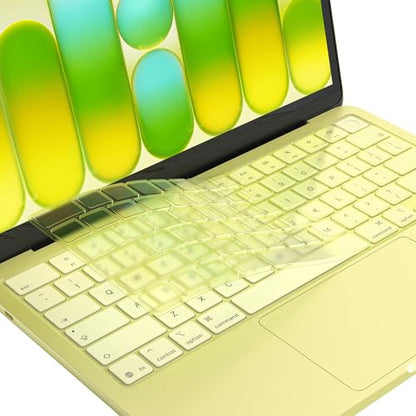 EooCoo Keyboard Cover Skin for MacBook Neo, Pro 14/16, Air 13/15, Citrus | Invisible, Anti Fingerprints & Dust, for 2026-2021 M5-M1 Pro/Max MacBook Pro 14/16, M5-M2 MacBook Air 13/15, MacBook Neo 13 - color: Citrus Clear