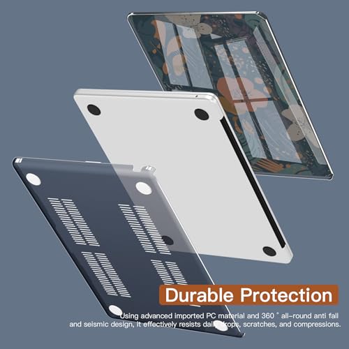 CISSOOK Compatible with MacBook Air 13 inch Case A3449 A3240 A3113 A2681 | 2026 2025 2024 2023 2022, 5in1 Set Hard Shell Case Keyboard Cover for MacBook Air 13 inch M2 M3 M4 M5, Little Flower - color: Air13.6inch-Little Flower