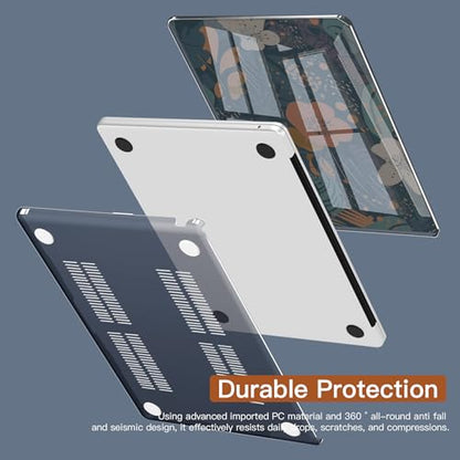 CISSOOK Compatible with MacBook Air 13 inch Case A3449 A3240 A3113 A2681 | 2026 2025 2024 2023 2022, 5in1 Set Hard Shell Case Keyboard Cover for MacBook Air 13 inch M2 M3 M4 M5, Little Flower - color: Air13.6inch-Little Flower