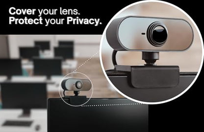 250 Pieces 1/4 Inch Webcam Cover Dots, ChromaLabel Black Privacy Stickers, Laptop Camera Covers for Security and Travel in Dispenser Box