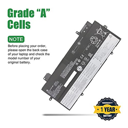 L20M4P71 SB10T83216 5B10W13973 Laptop Battery Replacement for Lenovo ThinkPad X1 Carbon 9th 10th 11th Gen X1 Yoga 6th 7th 8th Gen Series L20C4P71 SB10T83217 L20D4P71 L20L4P71 15.44V 57Wh - size: 13.5*5.3*1.3inch L20M4P71