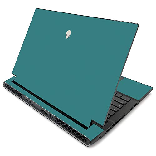 MightySkins Skin for Alienware m17 R2 (2019) - Solid Teal | Protective, Durable, and Unique Vinyl Decal wrap Cover | Easy to Apply, Remove, and Change Styles | Made in The USA (ALWM17R219-Solid Teal) - color: Teal