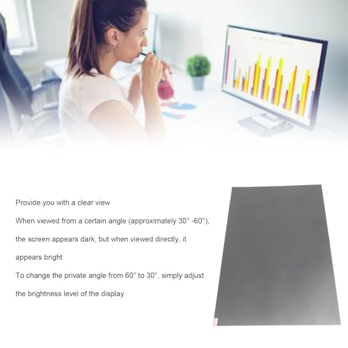 27 Inch 16:9 Computer Screen Filter for Widescreen Monitor & Laptop - Anti Glare & Blue Light Blocking Protective Film